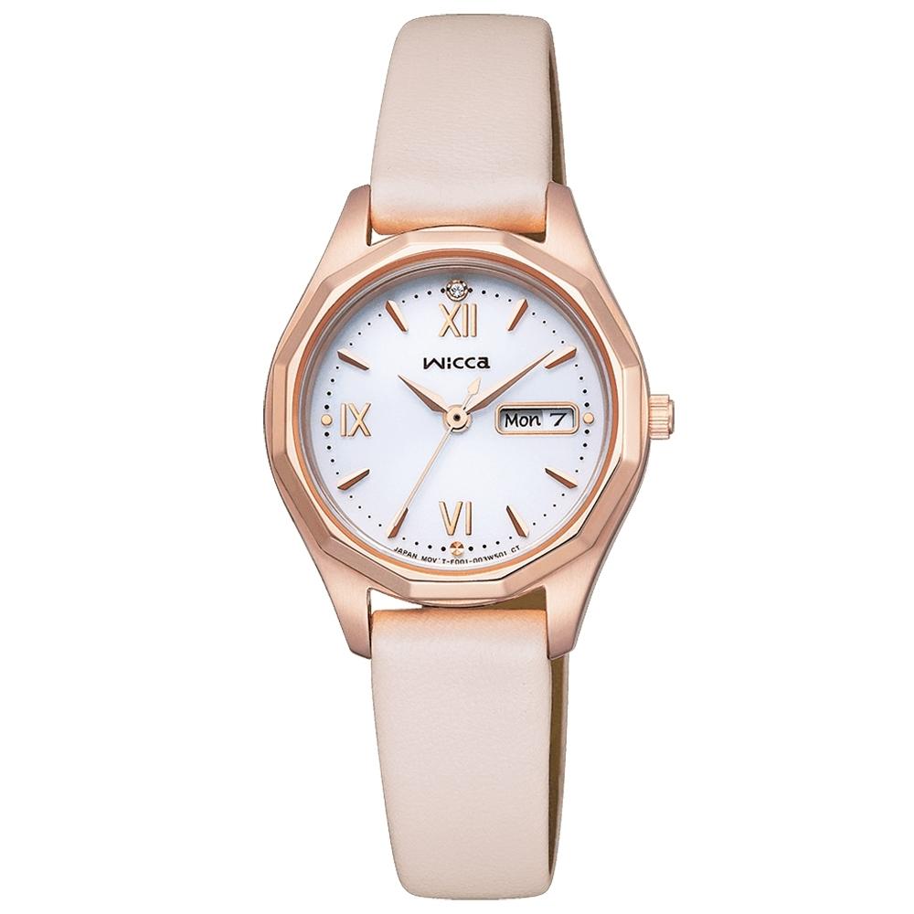 CITIZEN 星辰 wicca 少女系列 太陽能女錶-KH3-568-13 手錶-細節圖3