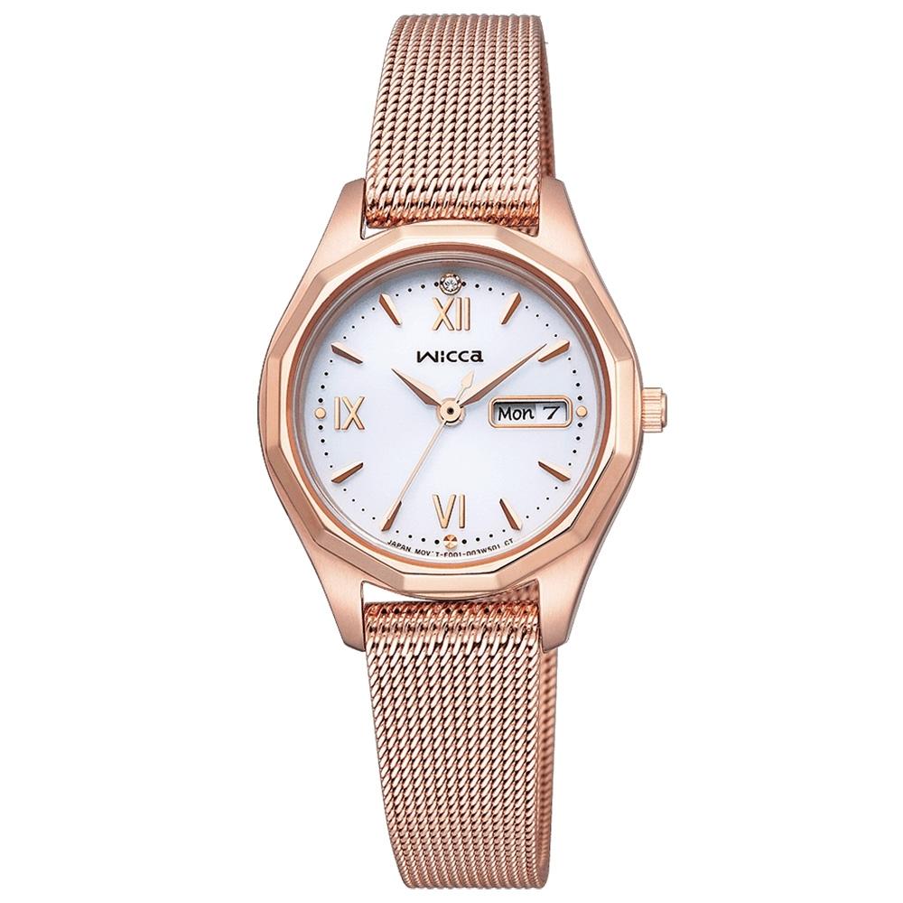 CITIZEN 星辰 wicca 少女系列 太陽能女錶-KH3-568-13 手錶-細節圖4