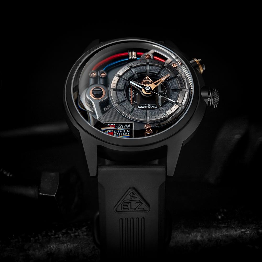 THE ELECTRICIANZ Steel Dark Z 45mm 獨家電路發光手錶-ZZ-A3C/05-CRD-細節圖4