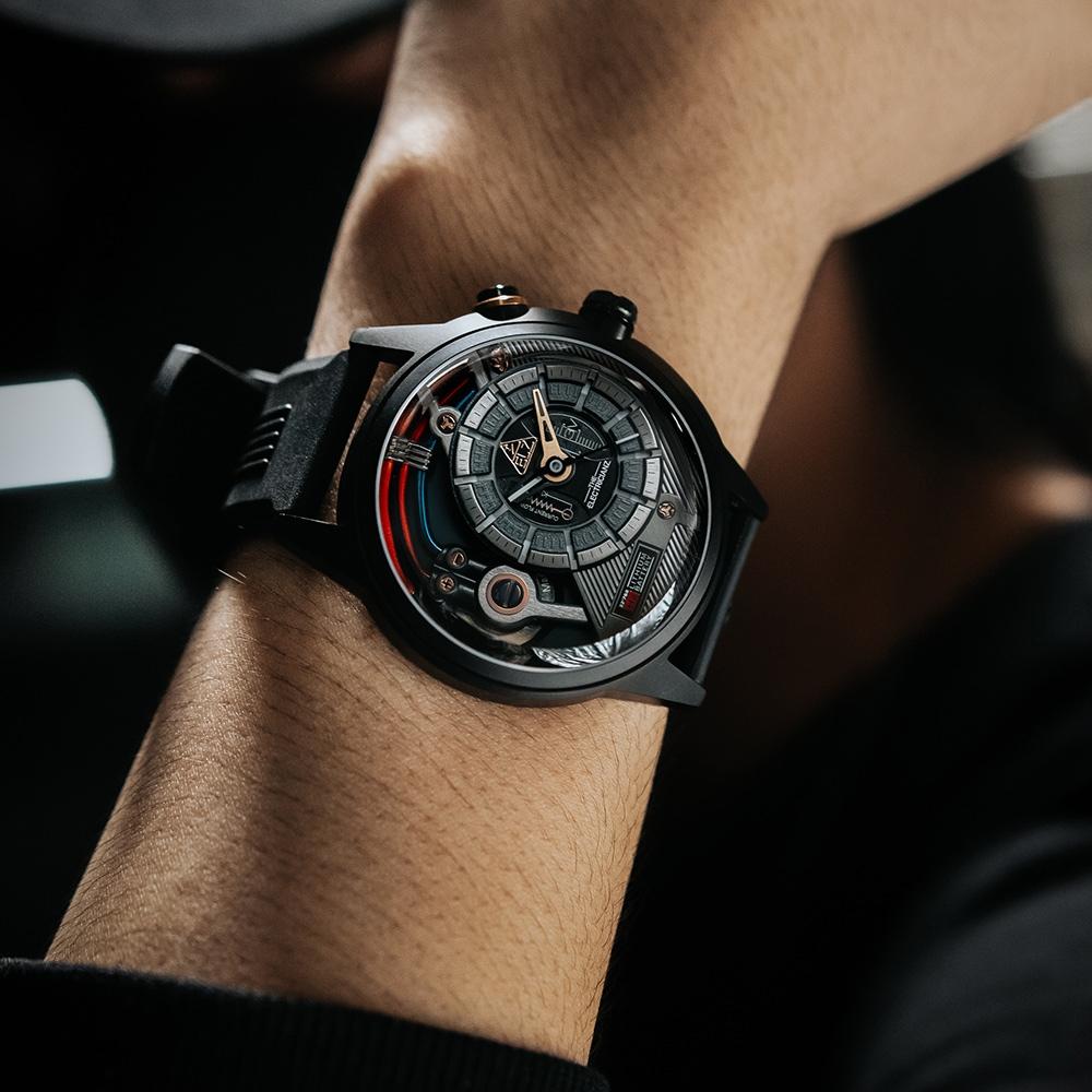 THE ELECTRICIANZ Steel Dark Z 45mm 獨家電路發光手錶-ZZ-A3C/05-CRD-細節圖6