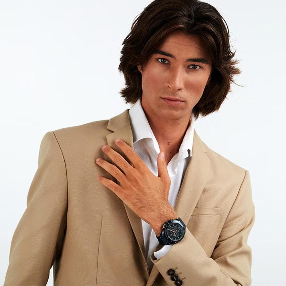 MASERATI 瑪莎拉蒂 TRAGUARDO長征終站計時腕錶-藍-R8873612054-47mm-細節圖5