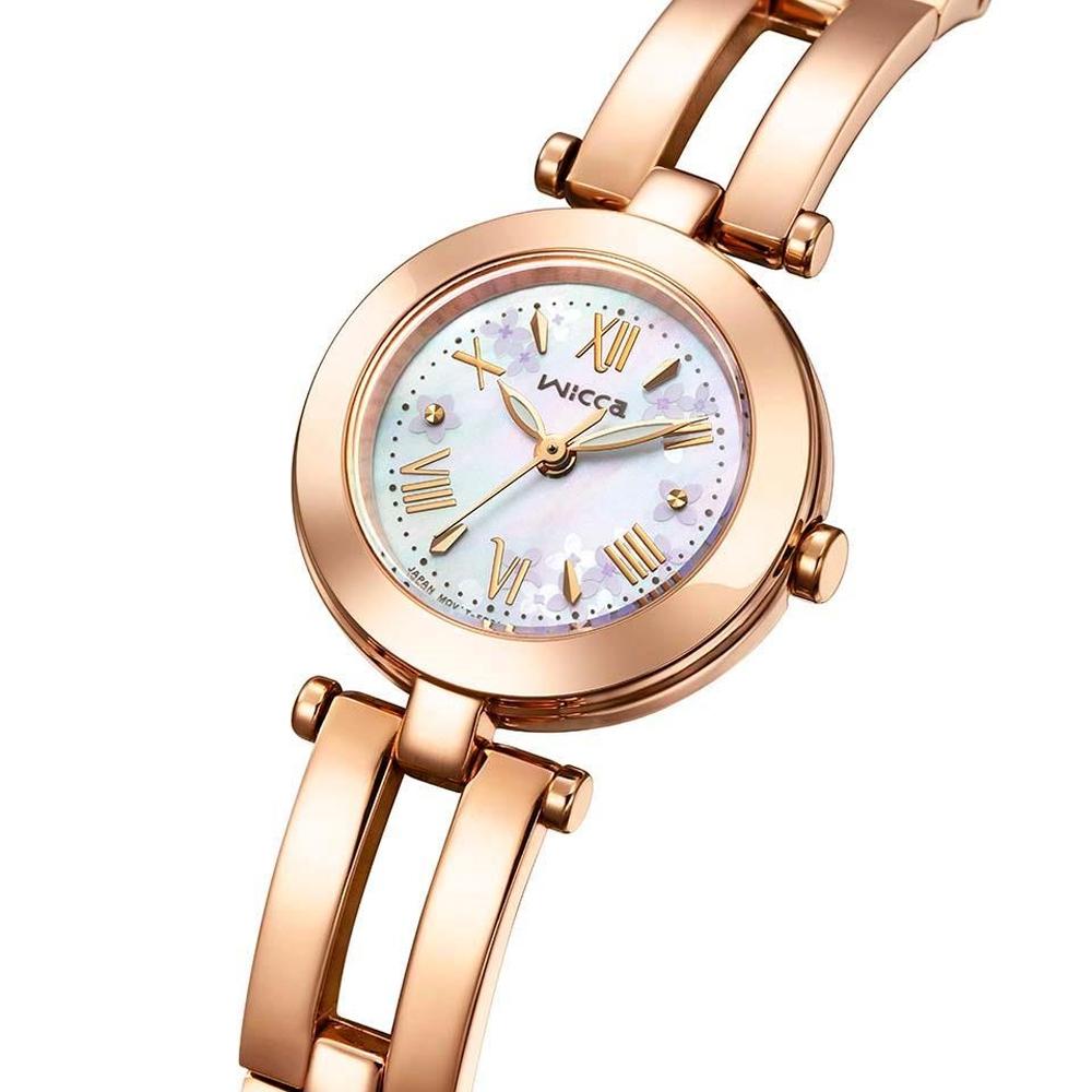 CITIZEN 星辰 Wicca 公主系列 情人節推薦款 太陽能大三針女錶 週年慶送禮推薦-24mm KP5-263-1-細節圖2