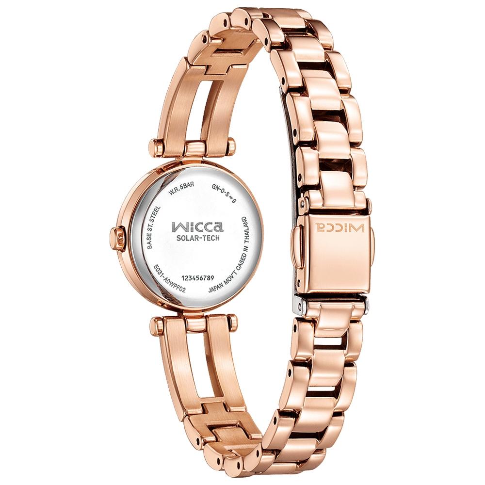 CITIZEN 星辰 Wicca 公主系列 情人節推薦款 太陽能大三針女錶 週年慶送禮推薦-24mm KP5-263-1-細節圖5