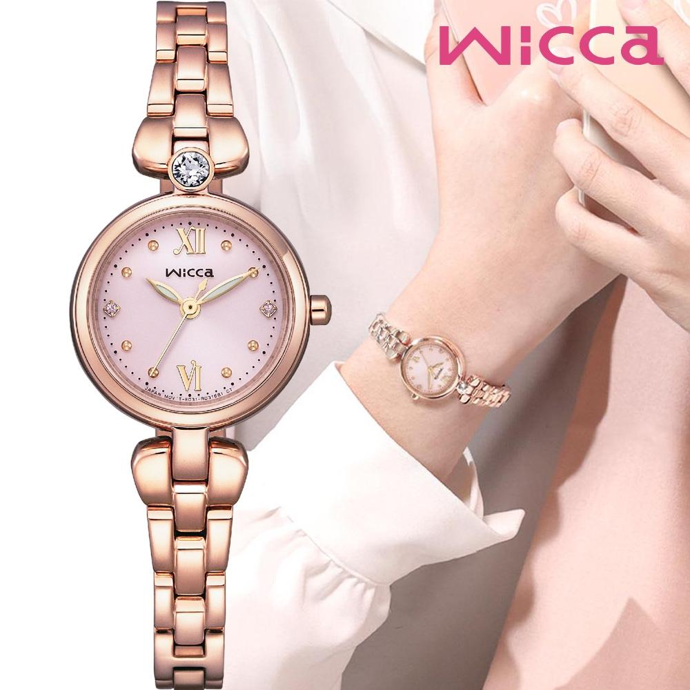 CITIZEN 星辰 Wicca 台灣限定款玫瑰金x粉/23.5mm KP5-662-91-細節圖3