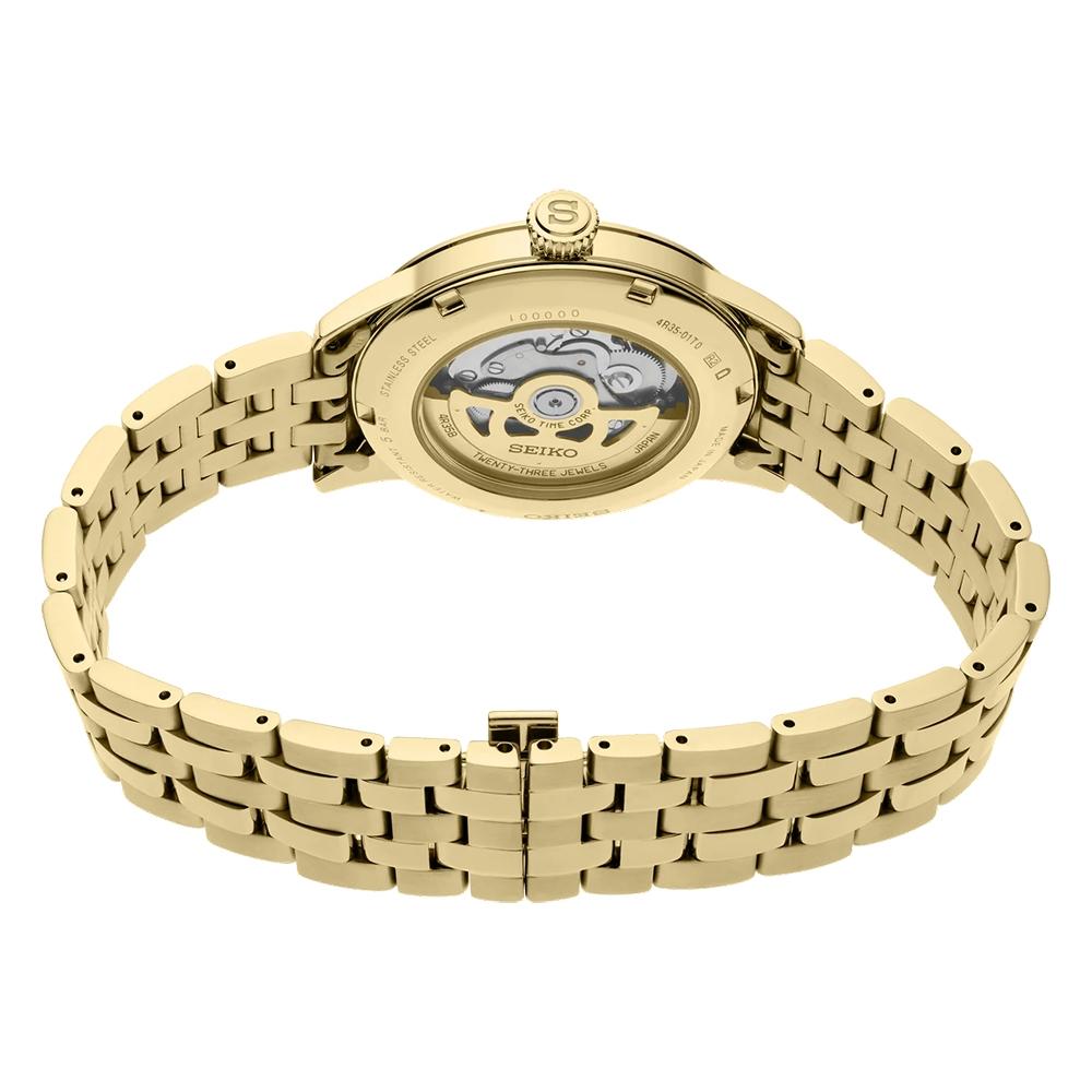 SEIKO 精工 Presage 金色啤酒雞尾酒 調酒機械錶 -40.5mm (SRPK46J1/4R35-01T0Q)-細節圖3
