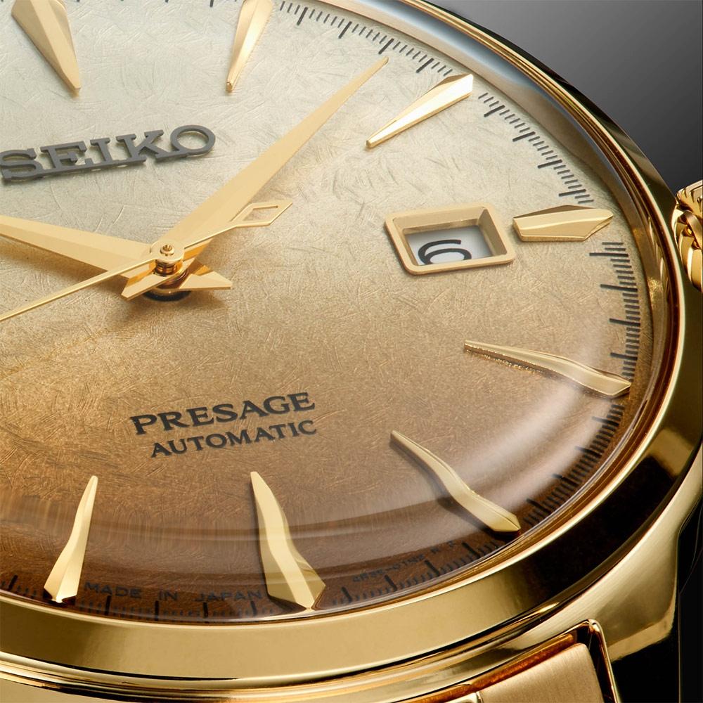 SEIKO 精工 Presage 金色啤酒雞尾酒 調酒機械錶 -40.5mm (SRPK46J1/4R35-01T0Q)-細節圖6