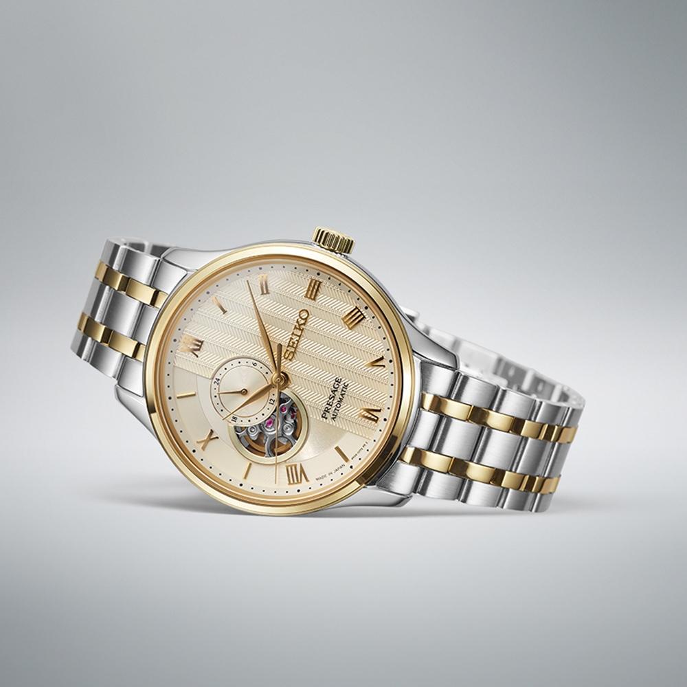 SEIKO 精工 Presage 日式庭園機械錶 41.8mm (SSA464J1/4R39-00W0K-細節圖4