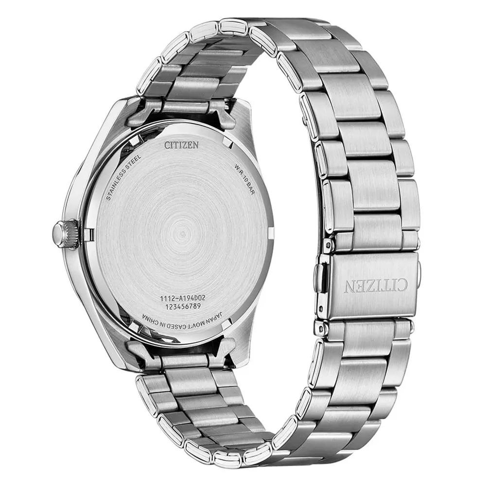 CITIZEN 星辰 簡約三針大鏡面綠色石英腕錶 BI1031-51Z 附提袋-細節圖2