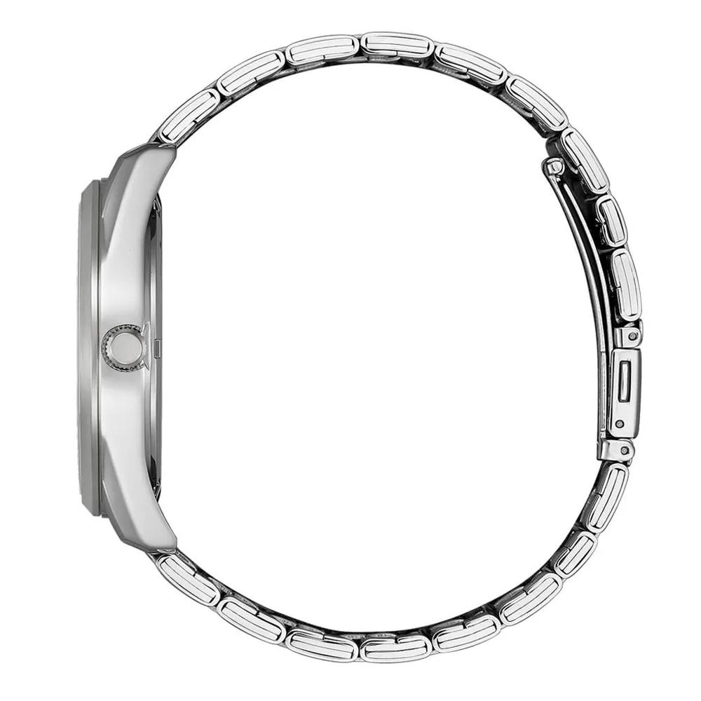 CITIZEN 星辰 簡約三針大鏡面綠色石英腕錶 BI1031-51Z 附提袋-細節圖3