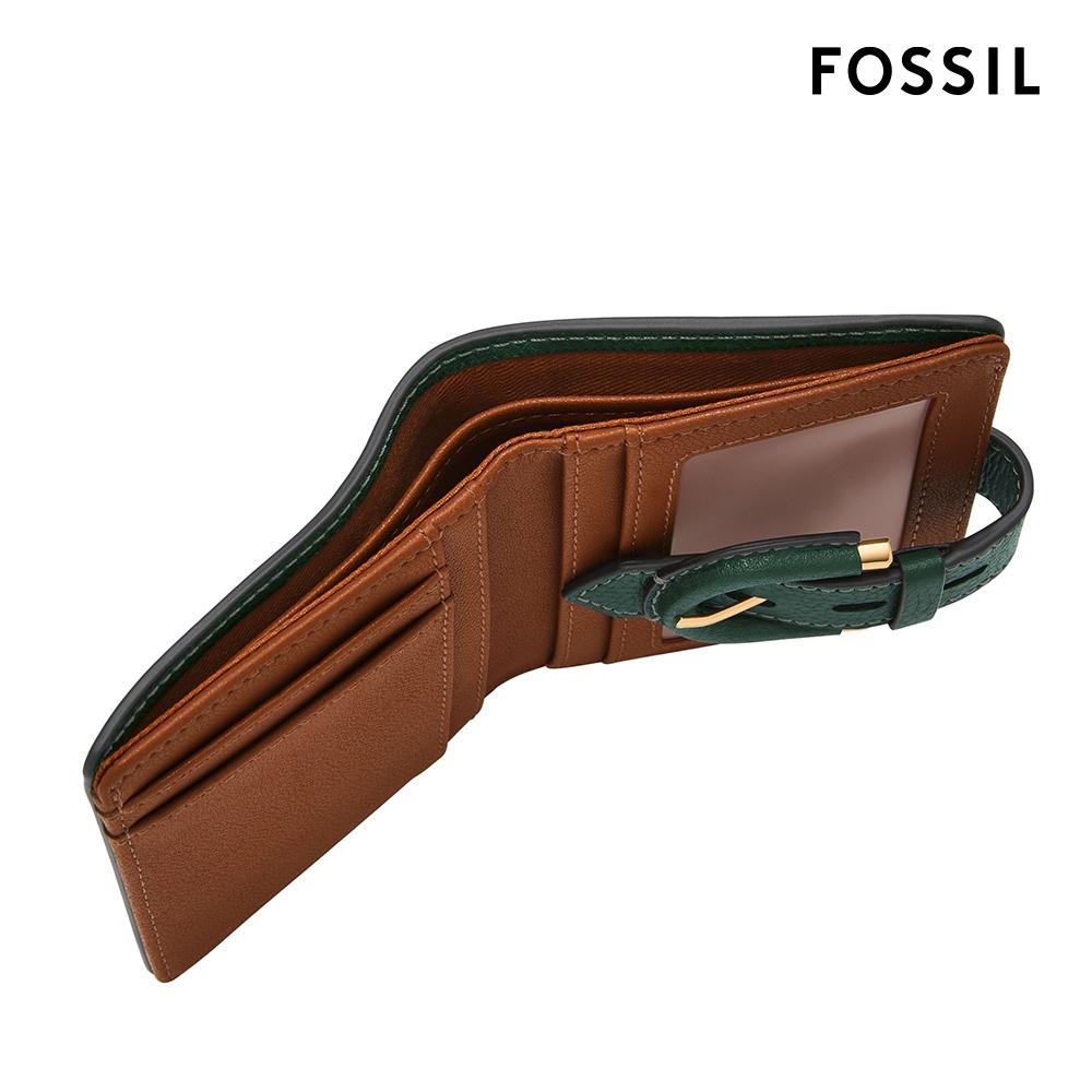FOSSIL Harwell 真皮x麂皮馬鞍扣短夾SL10062301-細節圖2