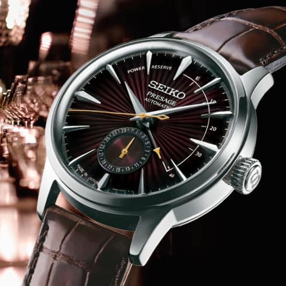 SEIKO 精工 Presage調酒師動力儲存顯示機械錶(4R57-00E0M/SSA393J1 )-細節圖2