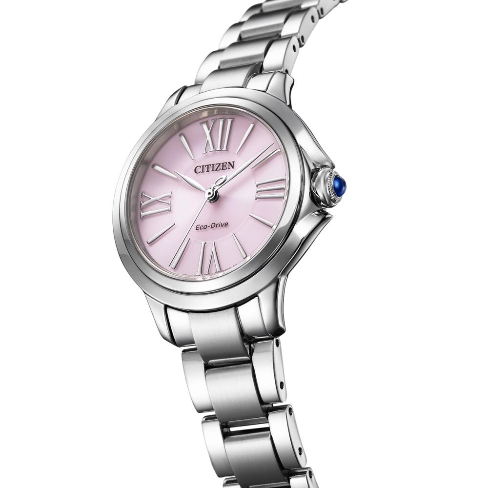 CITIZEN L系列粉嫩春日粉紅色光動能手錶 EM1160-58X 禮物 附提袋-細節圖4