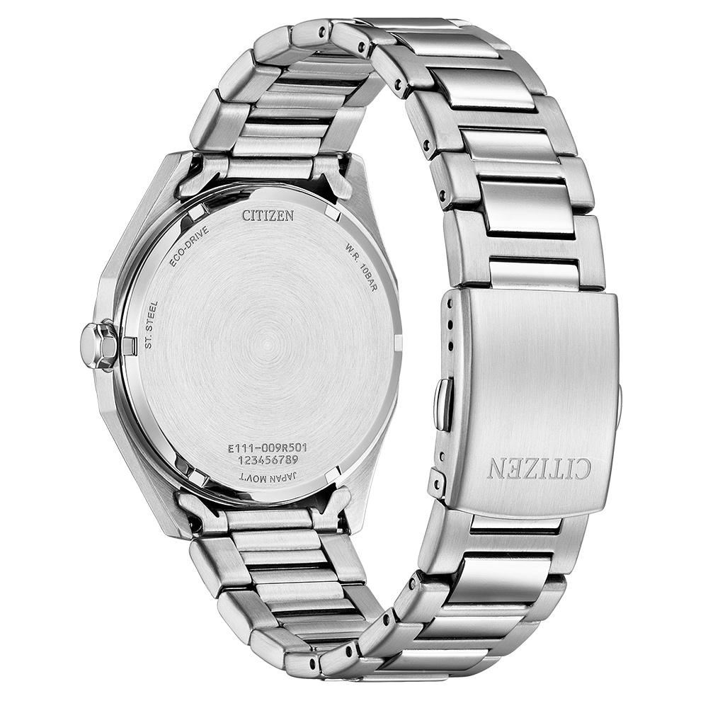CITIZEN 星辰 光動能八角形格紋面手錶 週年慶送禮推薦 BM7630-80L-細節圖3