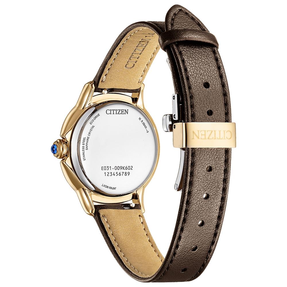 CITIZEN L系列咖啡色面盤玫瑰金光動能手錶 EM1163-09X 禮物 附提袋-細節圖3