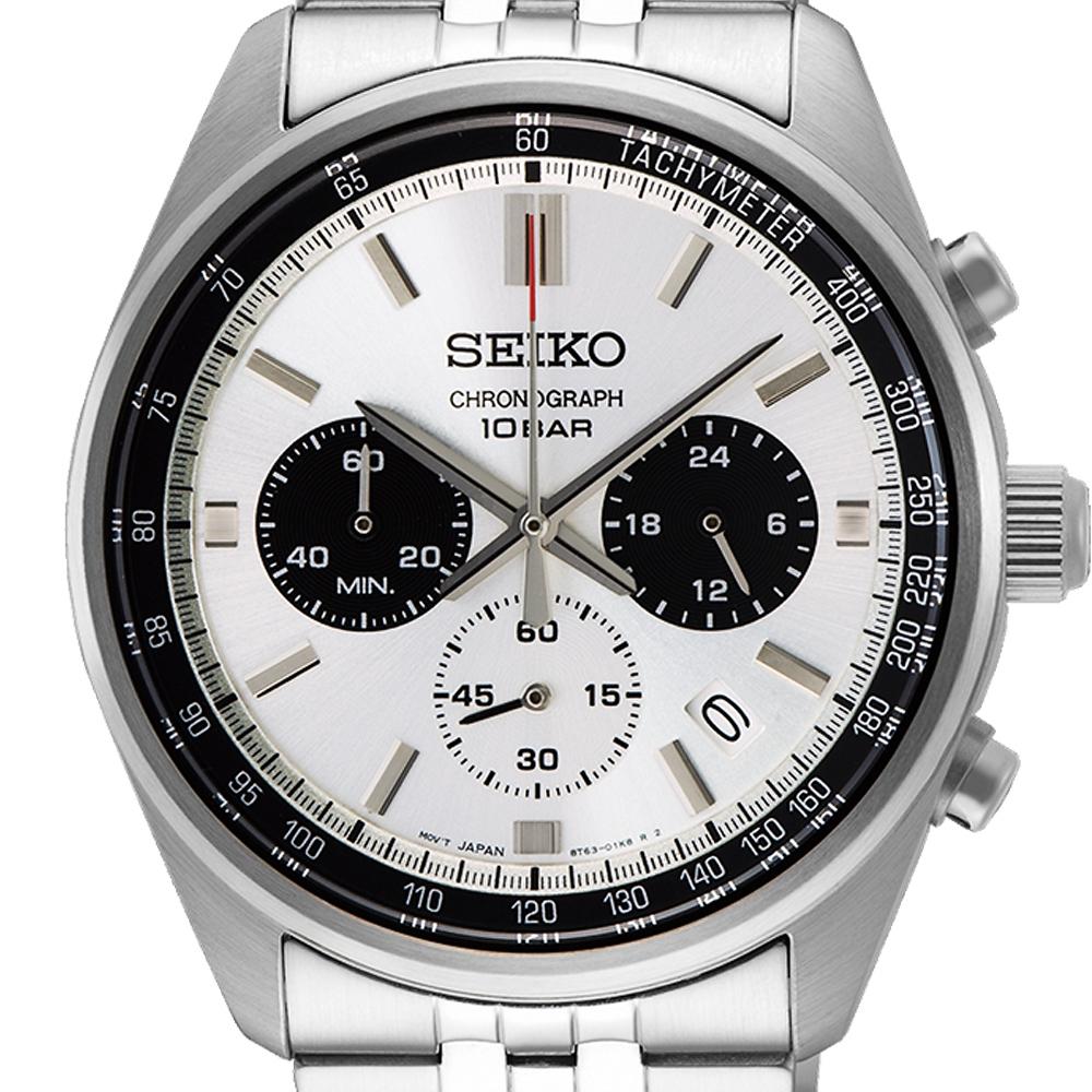 SEIKO 精工 白熊貓錶計時手錶-41.5mm (SSB425P1/8T63-00W0S)-細節圖2