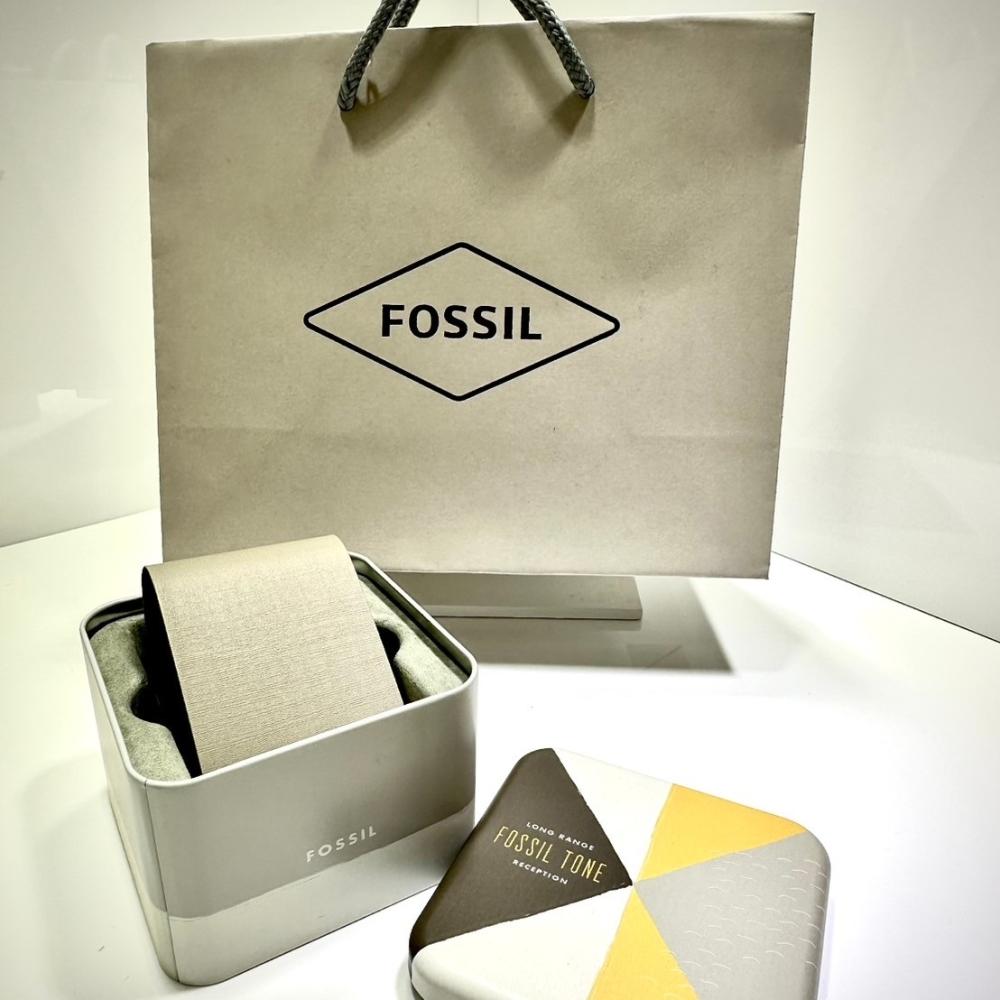 FOSSIL Jacqueline 雙圈經典簡約女錶 咖啡色真皮錶帶 36MM ES5090-細節圖5
