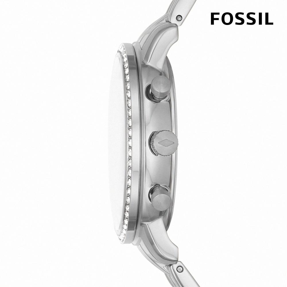 FOSSIL Neutra 輕奢雅致計時女錶 銀色不鏽鋼鍊帶 36MM ES5217-細節圖2