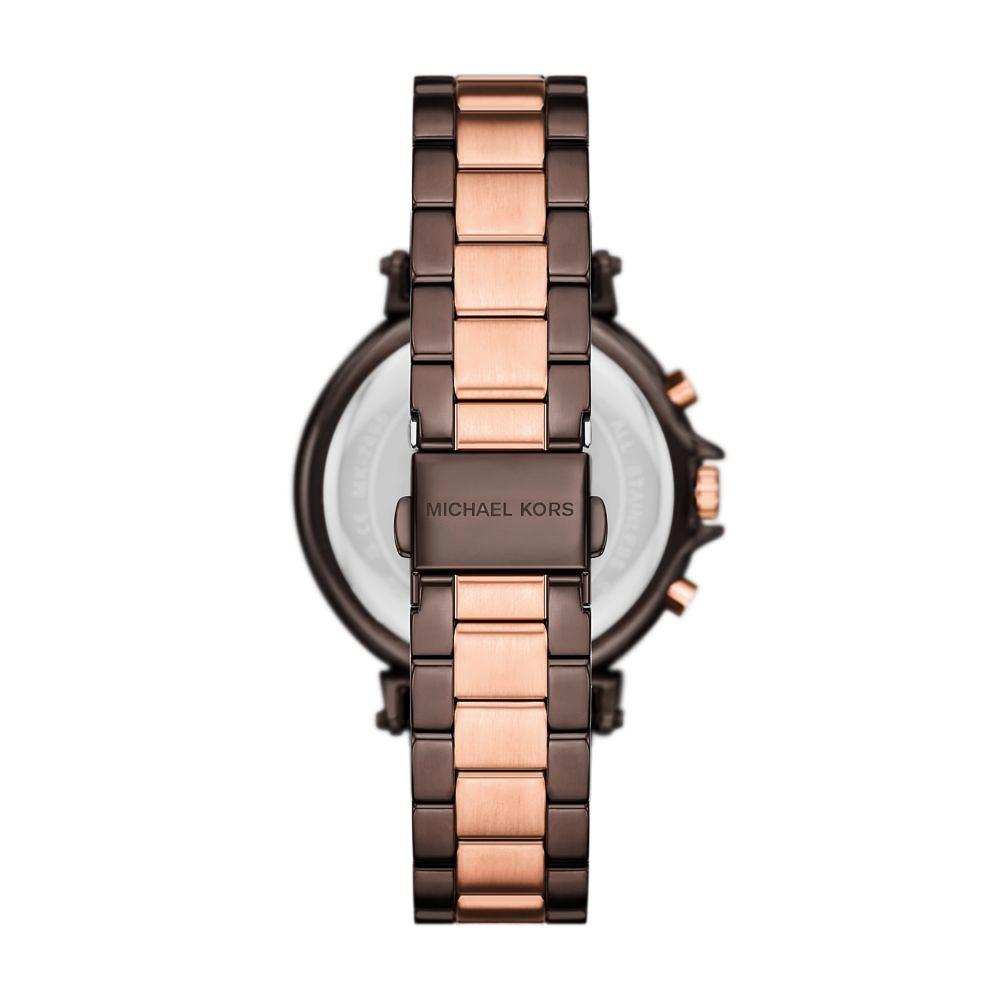 Michael Kors Maren 巧克力金三眼計時女錶 週年慶送禮推薦-40mm MK7496-細節圖4