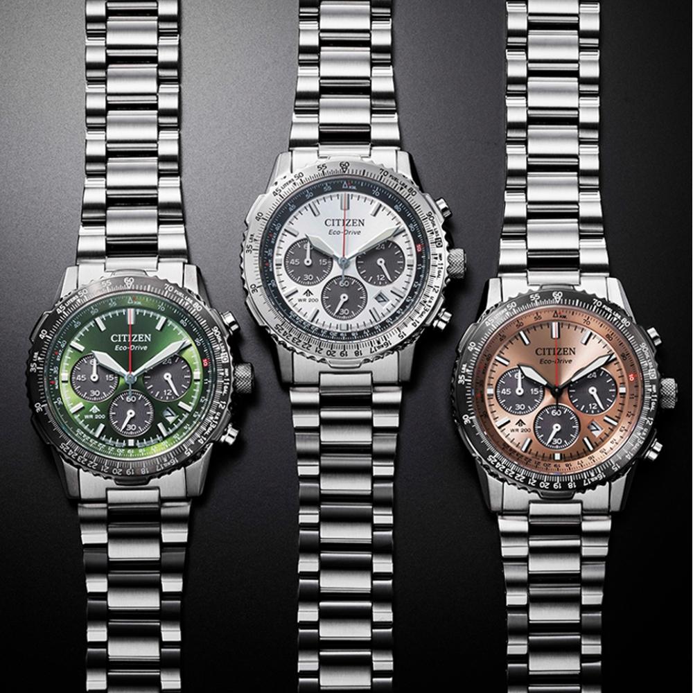 CITIZEN 星辰 Promaster系列飛行綠色光動能腕錶CA4664-60W 附提袋-細節圖6