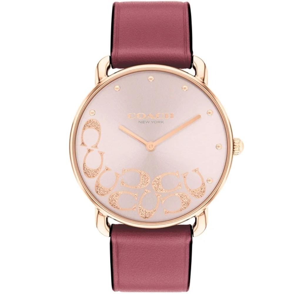 【7-ELEVEN門市團購】COACH/美麗C字晶鑽帶女錶-36mm14504338 附提袋24小時工作日內出貨-細節圖2