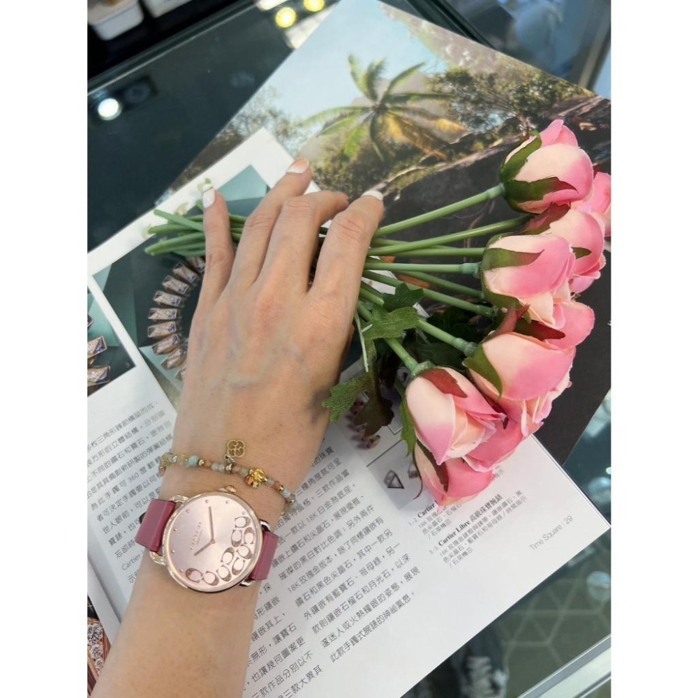 【7-ELEVEN門市團購】COACH/美麗C字晶鑽帶女錶-36mm14504338 附提袋24小時工作日內出貨-細節圖5