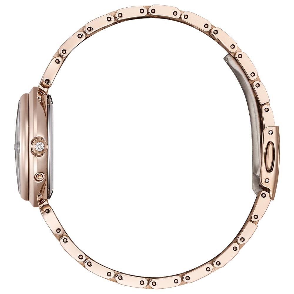 CITIZEN 星辰錶 XC系列Sakura pink櫻花粉紅金鈦金屬電波手錶 女錶 ES9467-71Y 附提袋-細節圖2