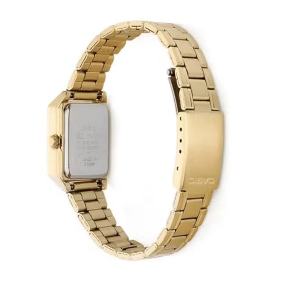 CASIO 卡西歐 LTP-V007G-9B 韓風潮流 金色小方錶(精緻輕巧 錶徑約2.2公分)-細節圖2