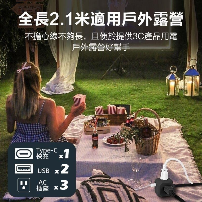 【Glolux 北美品牌】全新第二代升級黑色2.1M流星錘(7尺)  優惠 #延長線 #辦公 #居家-細節圖5