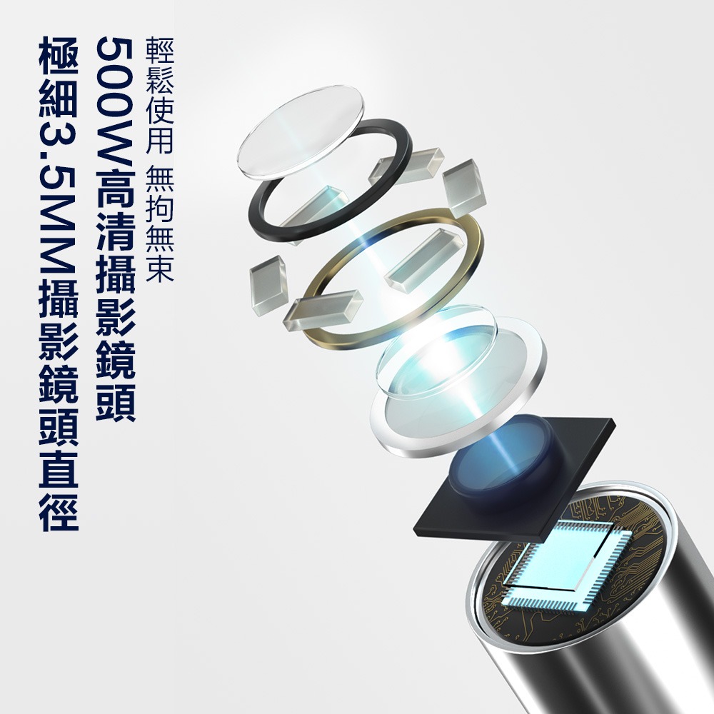 【SUNUO】 可視採耳棒 (深藍) 二合一多功能 奢華採耳 可視 掏耳機 掏耳神器 首創可伸縮式鏡頭-細節圖8