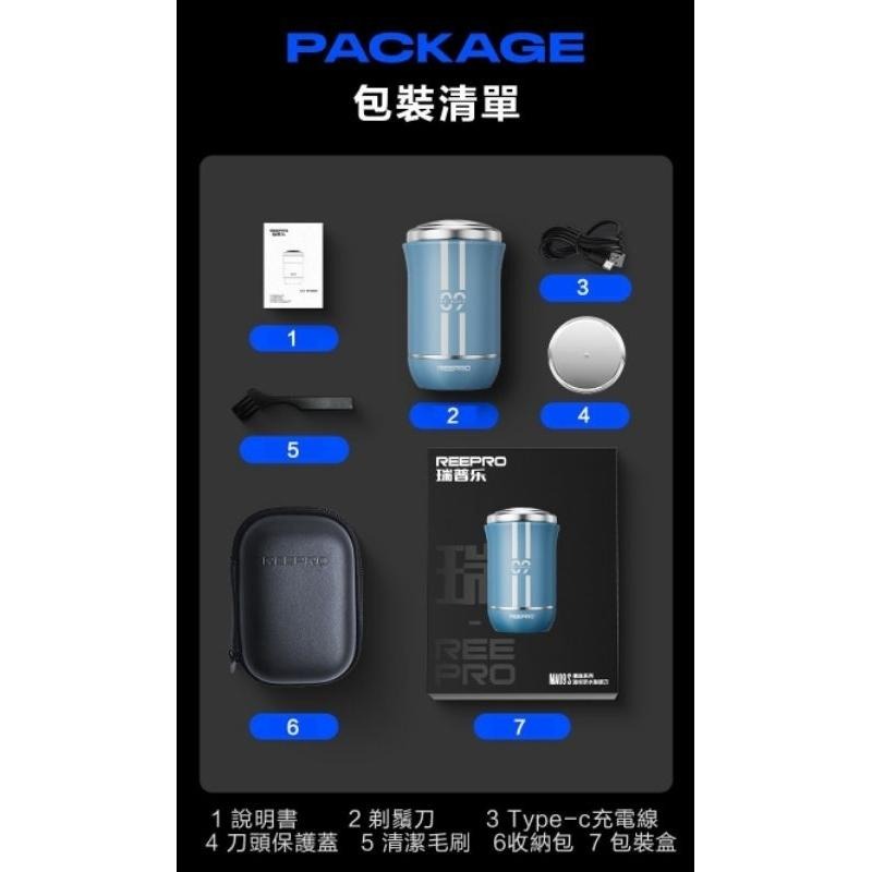 嚴選【REEPRO】✨迷你63g可水洗 可攜式刮鬍刀-漸層藍  加贈精美收納包 不鏽鋼柔性薄網膜 超鋒利刀片 送禮-細節圖7