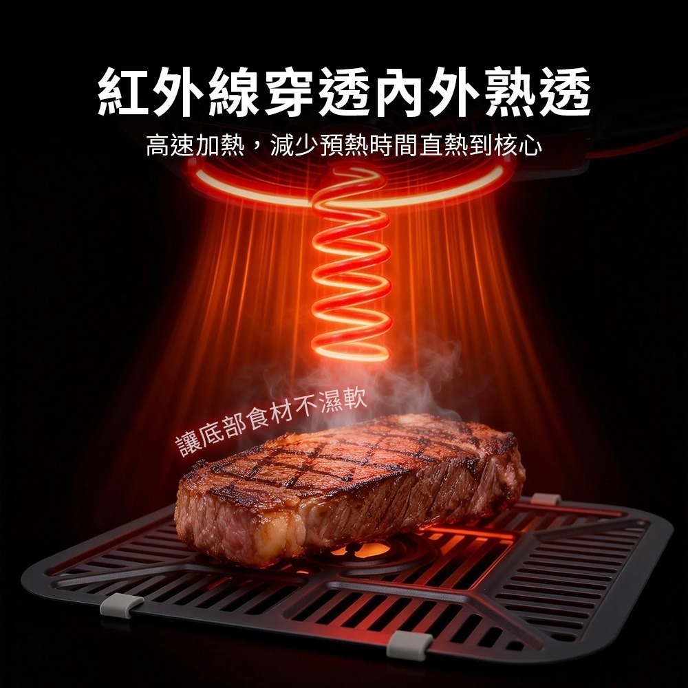 【Glolux】 8.8L不鏽鋼可視氣炸鍋 透明視窗 11種自動模式｜新手也能用-細節圖6