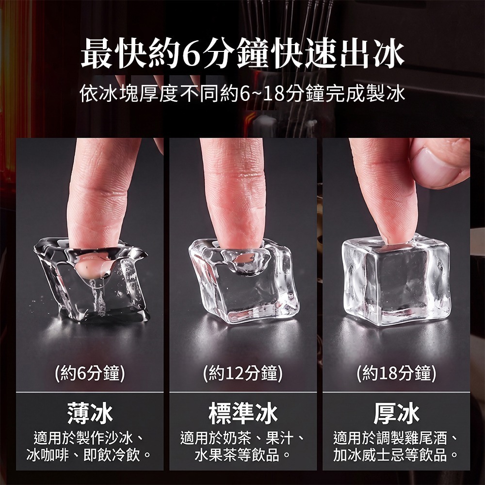 【Glolux】24格透明方塊製冰機｜透明冰塊｜咖啡館透明冰｜快速製冰｜厚度可調-細節圖6