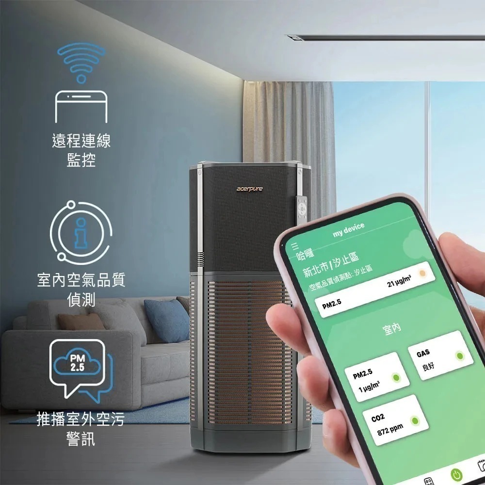 Acerpure Acerpure Pro UVC高效淨化空氣清淨機(AP972-50B)-細節圖4