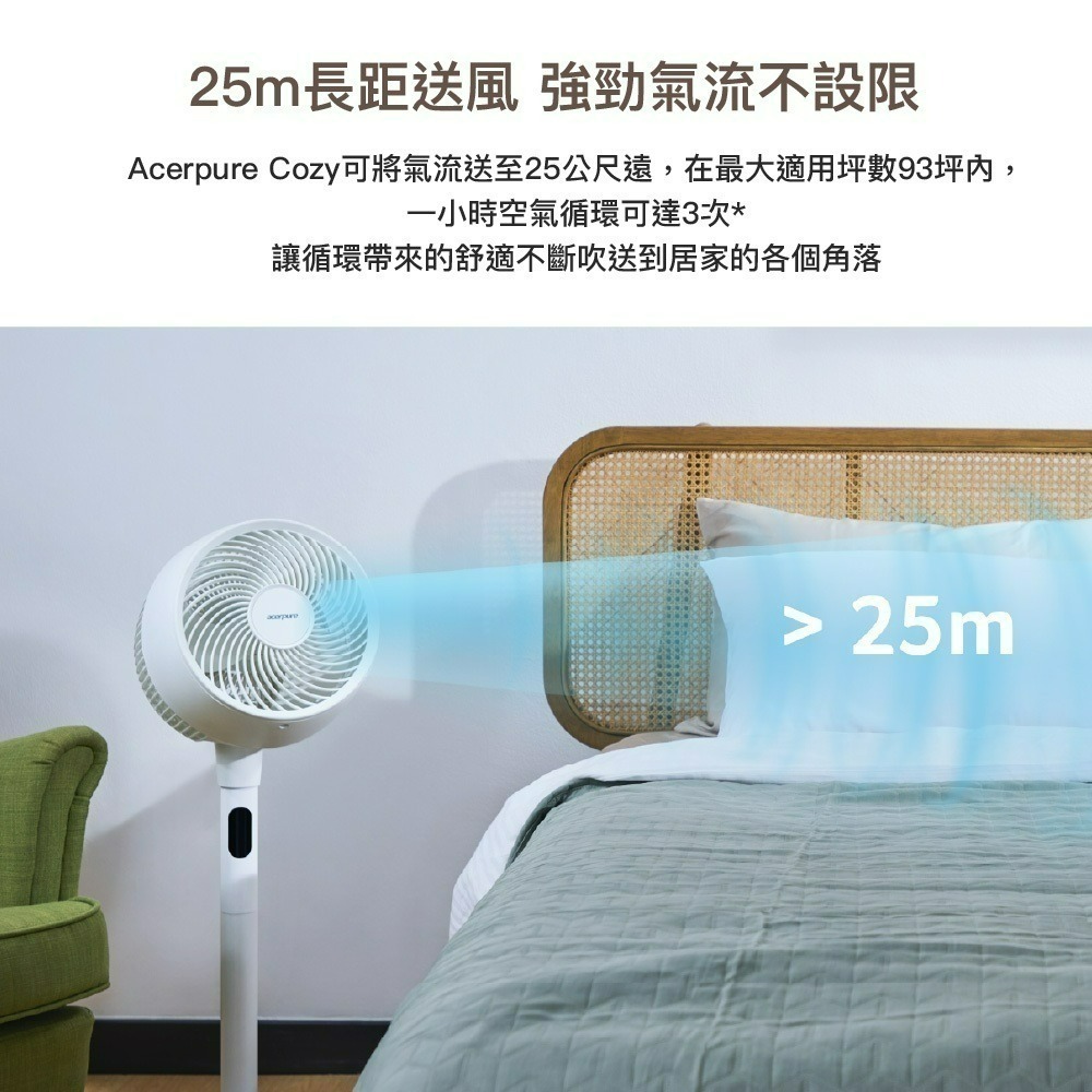 Acerpure cozy 立體螺旋DC循環風扇(自然米)-細節圖4