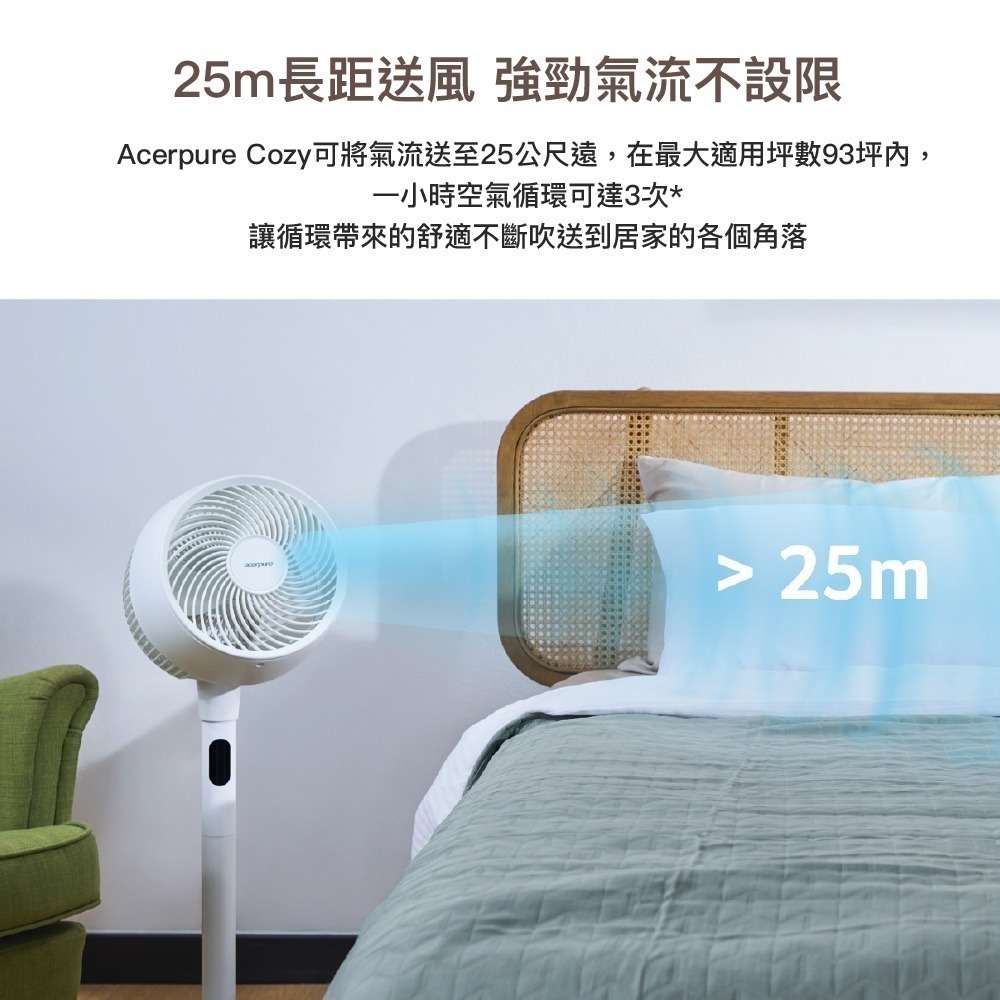 Acerpure cozy 立體螺旋DC循環風扇(自然米) AF773-20Y-細節圖4