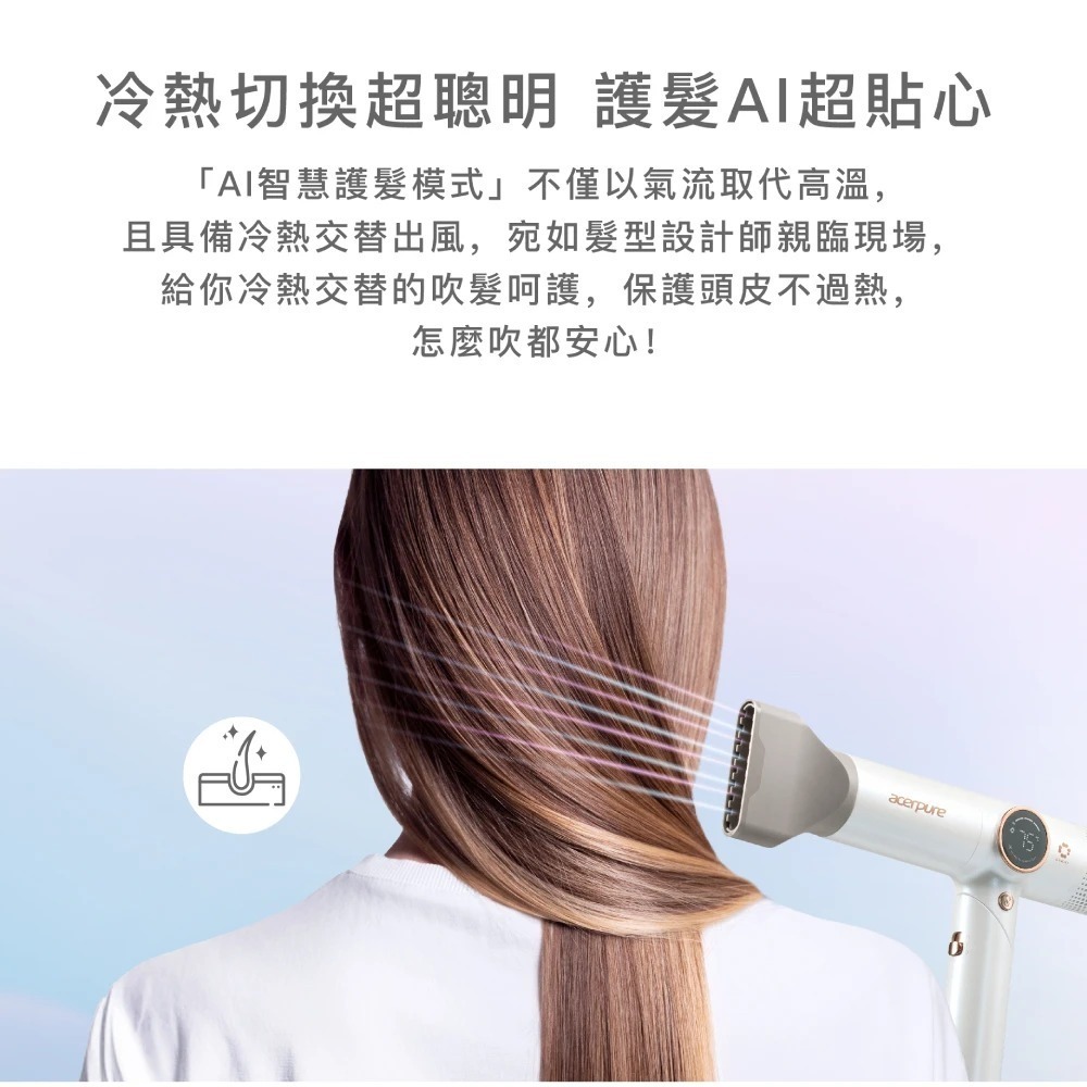 Acerpure beauty  AI負離子高速吹風機(HD765-10W)-細節圖4