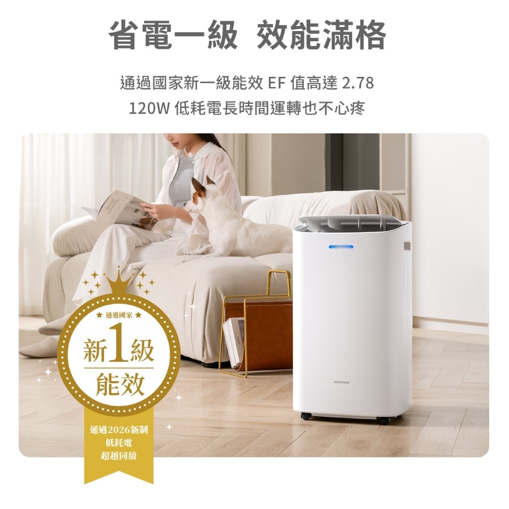 Acerpure  DRY AD1 小晴天 8L智慧靜音除濕機 AD555-10W-細節圖5