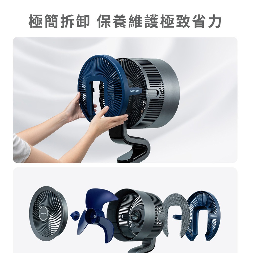 Acerpure COZY F6 智慧離子DC循環風扇 鈦空灰 AF776-20G-細節圖6