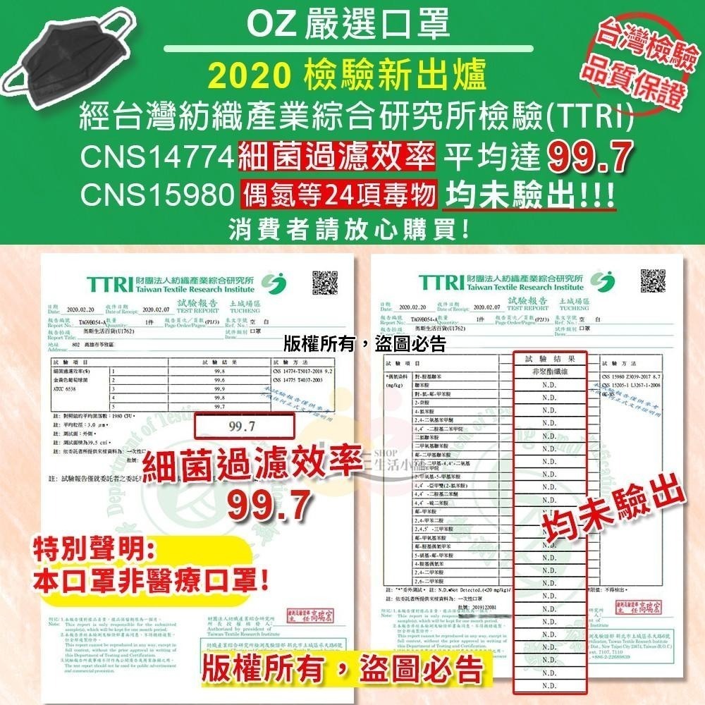 CNS檢驗 OZ彩色四層活性碳口罩 口罩 防塵 花粉 活性碳口罩 口罩50入 活性炭口罩 四層口罩【M0019】-細節圖8