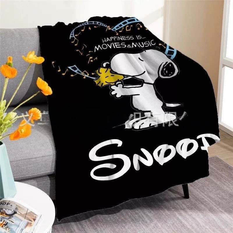 史努比天鵝絨毛毯-細節圖5
