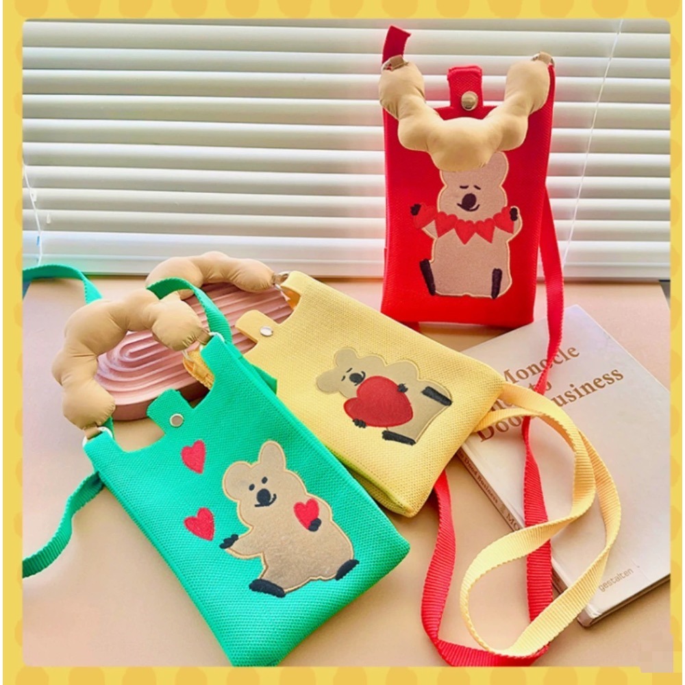 韓國呆萌町斜背包 手提包-細節圖2