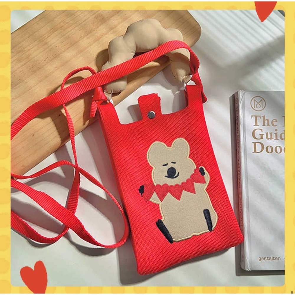 韓國呆萌町斜背包 手提包-規格圖2