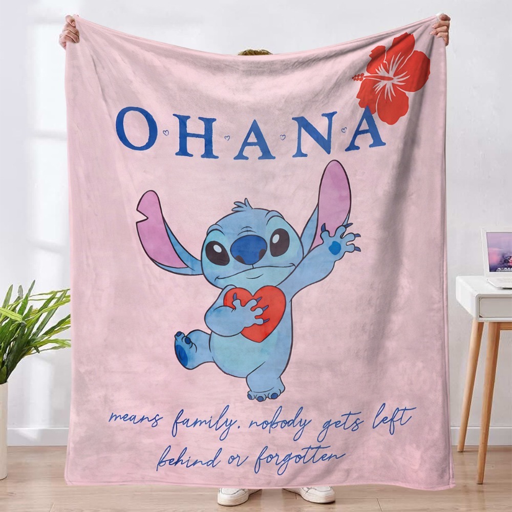 史迪奇 毛毯 法蘭絨 130x150公分-規格圖2