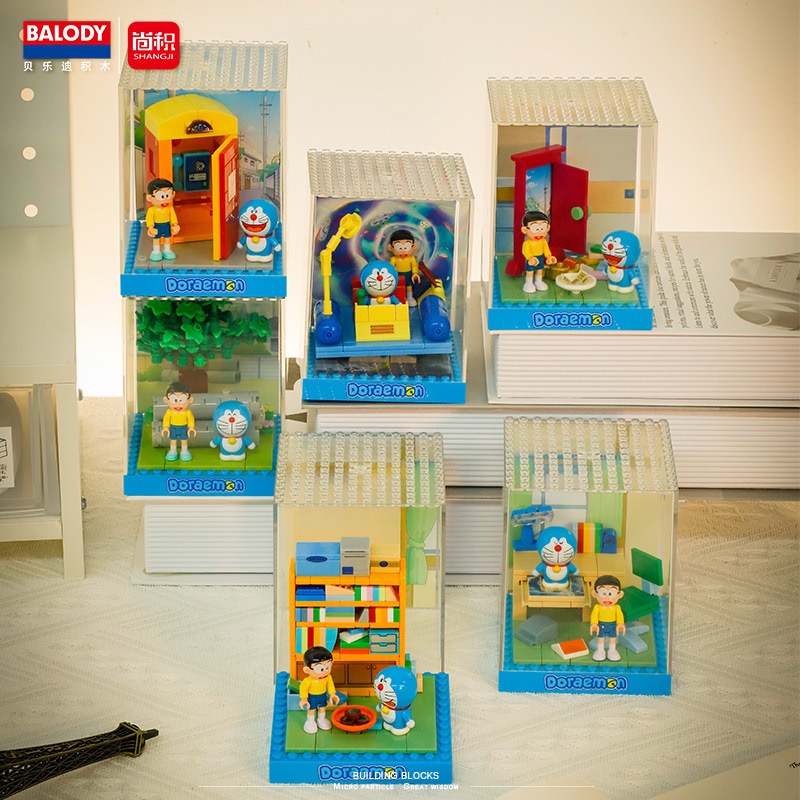 哆啦a夢 積木公仔 正版🔥-細節圖2