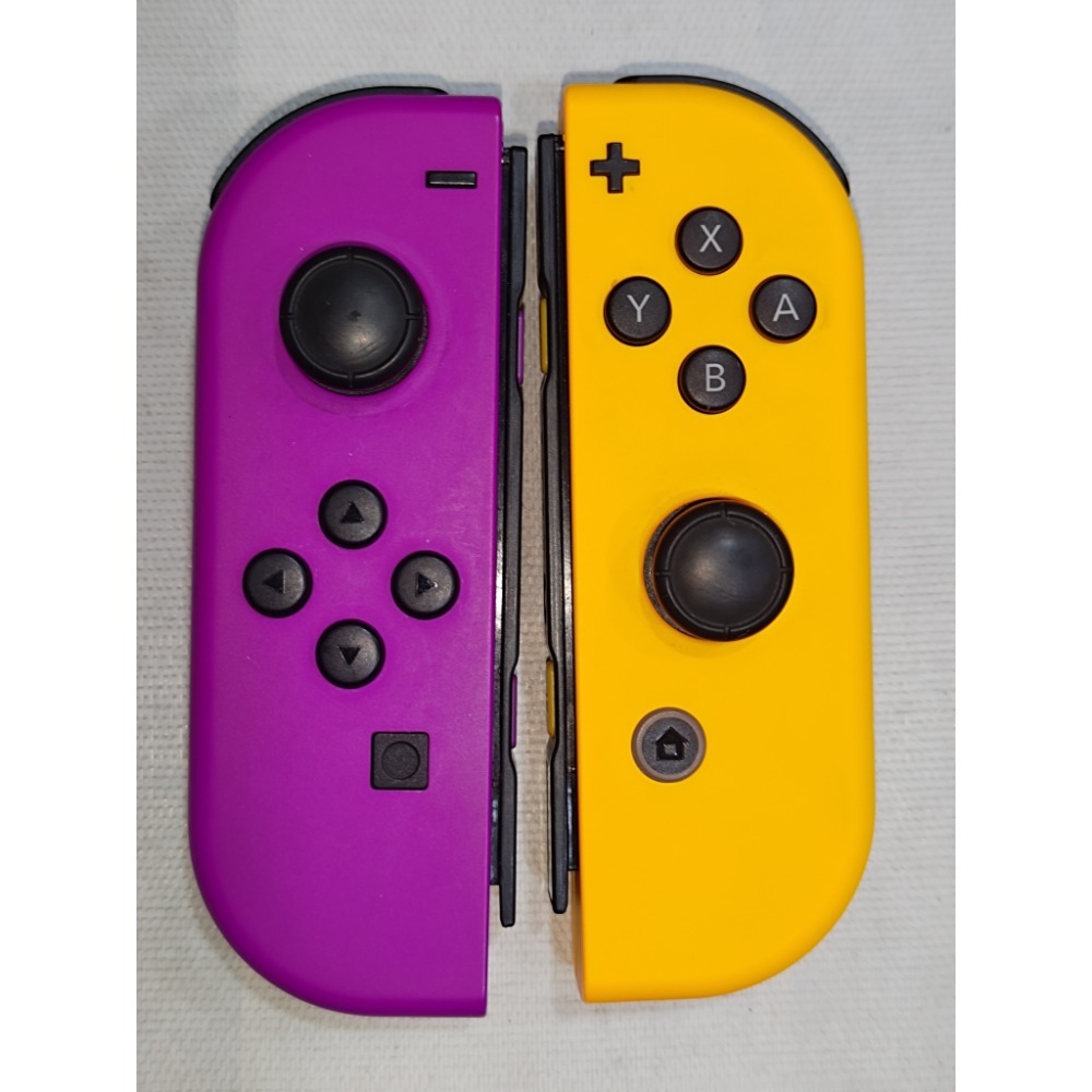 任天堂原廠JOYCON手把（紫橘）附腕帶 功能都正常-細節圖2