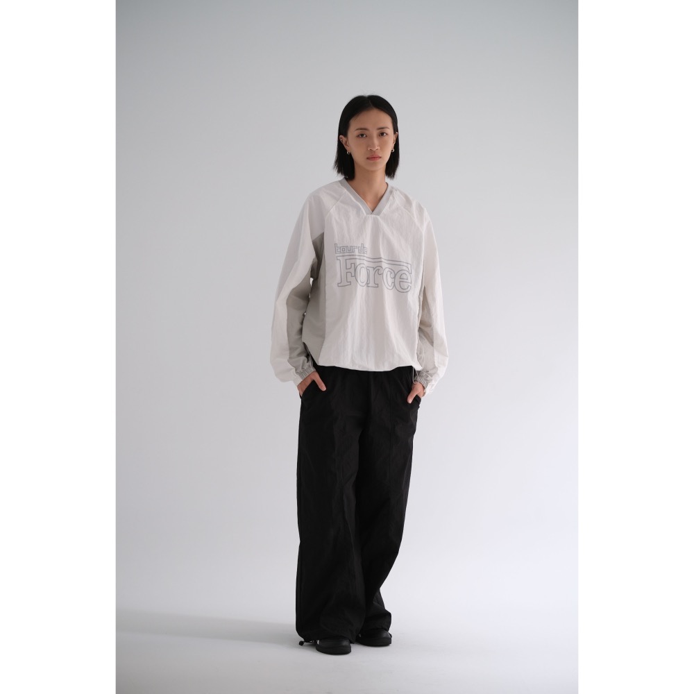 韓國東大門 現貨 正韓Unisex美式復古拼接衛衣-細節圖4