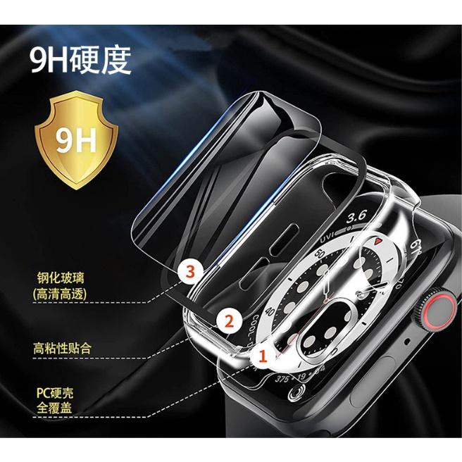 [台灣現貨] Apple watch S8 玻璃保護殼 apple watch 8 ultra 保護套 41 45 49-細節圖3