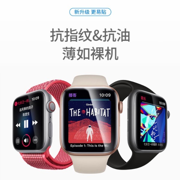 Apple watch 高清水凝膜 Apple watch S1 S2 S3 S4 S5 S6 S7 S8 手錶保護貼-細節圖8