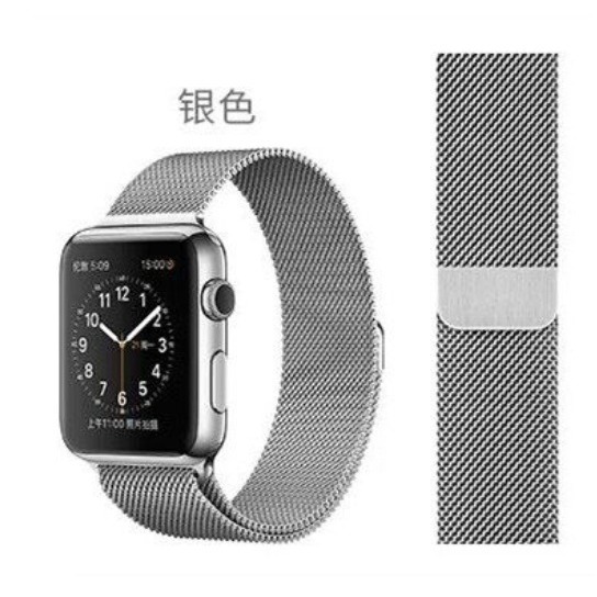 Apple watch 通用米蘭錶帶 Apple watch S6 S7 S8 SE 米蘭錶帶 iWATCH 磁吸錶帶-細節圖5