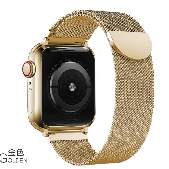 Apple watch 通用米蘭錶帶 Apple watch S6 S7 S8 SE 米蘭錶帶 iWATCH 磁吸錶帶-細節圖9